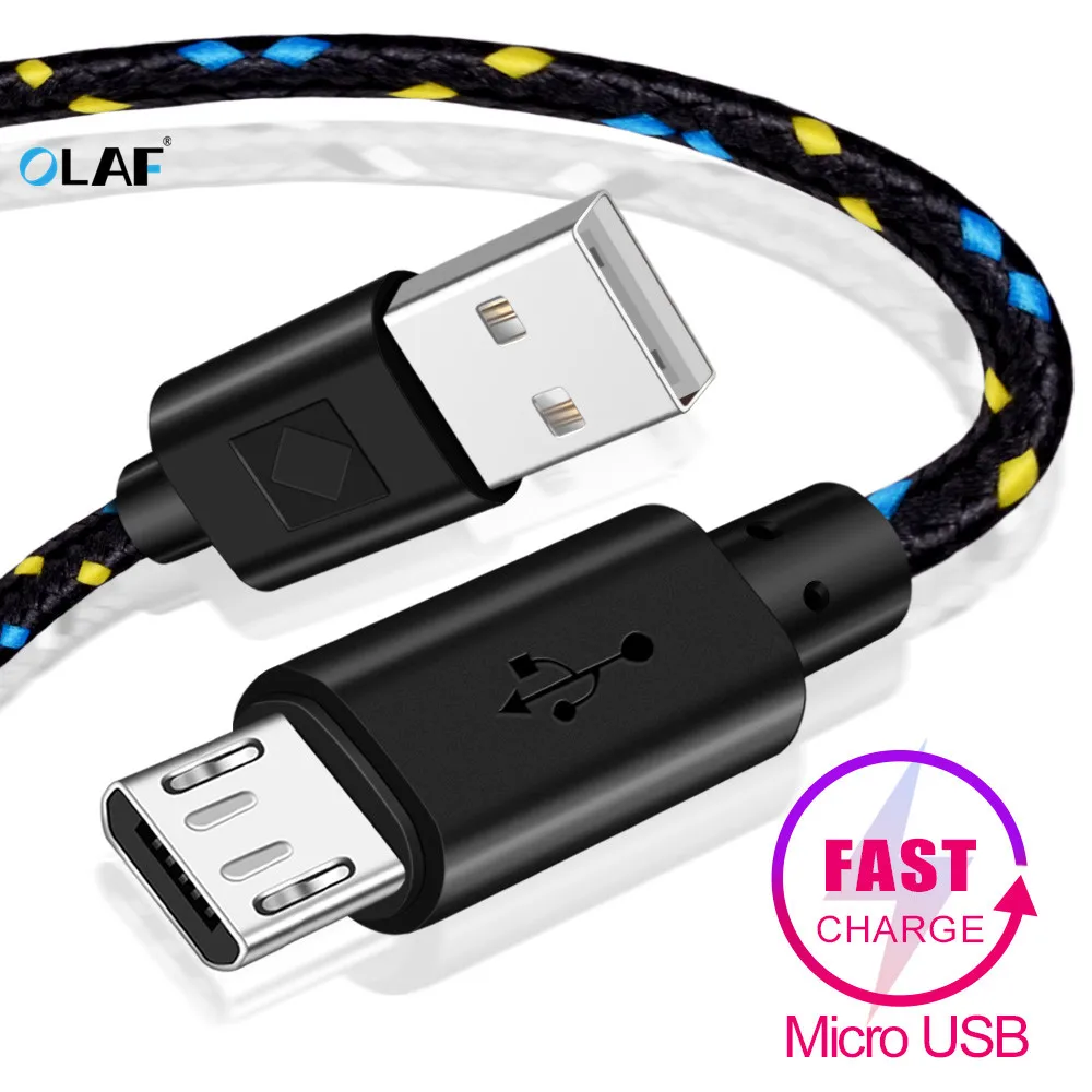 Micro USB Cable Fast Charging for Samsung Xiaomi Huawei