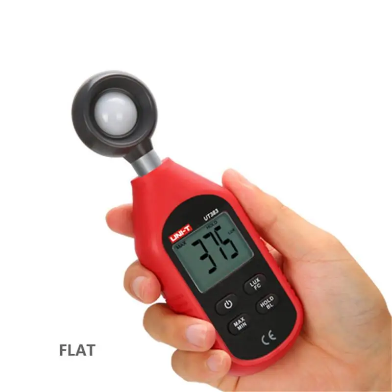 

Form UNI-T UT383 Light Meter 200,000 LUX Digital Luxmeter Luminance Lux Fc Test Max Min Illuminometers Photometer