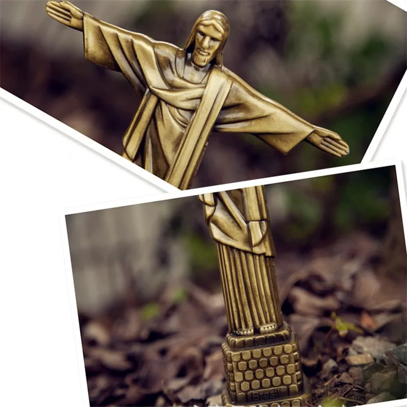 Смола Иисус Статуэтка современный стиль миниатюрные Фигурки Сад домашний декор