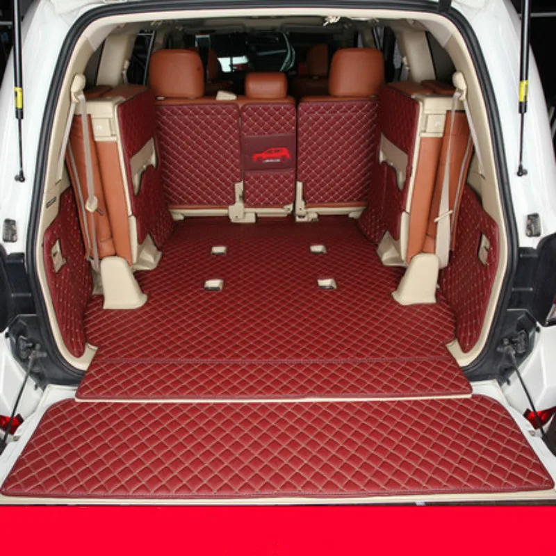 

Full Cover TPE XPE NonSlip 3D Waterproof Boot Carpets Special Car Trunk Mats for 2007-2018Year Toyota Land Cruiser 5/7/8/9 Seats