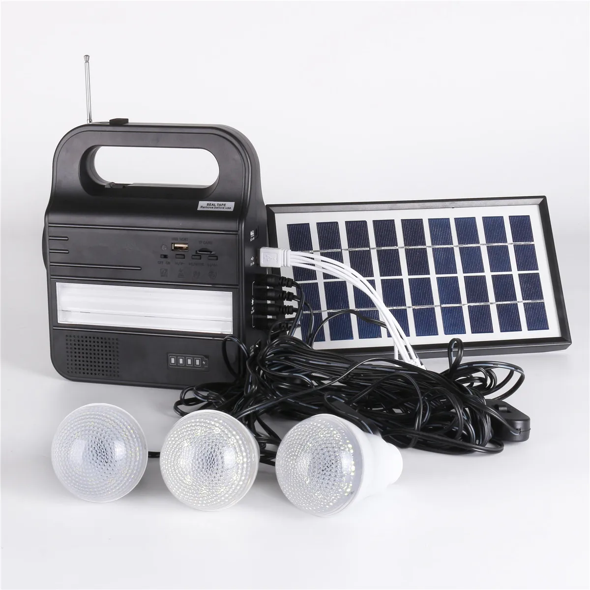 Portable Home Outdoor Solar Panels Charging Generator Power generation System 6V 3W lead acid batteries Energy USB Charger Portable Home Outdoor Solar Panels Charging Generator Power generation System 6V 3W lead acid batteries Energy USB Charger