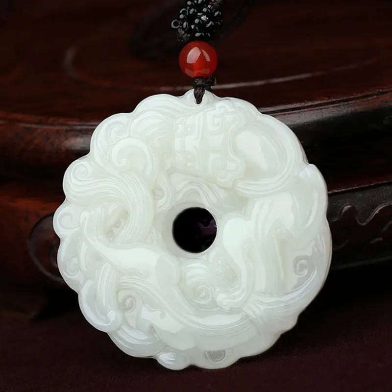 

2019 Sale Real Reiki Buda Pendant Wholesale Xinjiang Natural Genuine Hetian Carving Antique Hegemony To Attract Money Mink Wear