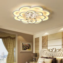 Omicron Modern Crystal Led Chandelier White Acrylic Lights For Living Room Bedroom Home Chandelier Lighting Fixtures chandelier lights modern chandelier crystal lighting contemporary bedroom dining room crystal chandelier for living room bedroom