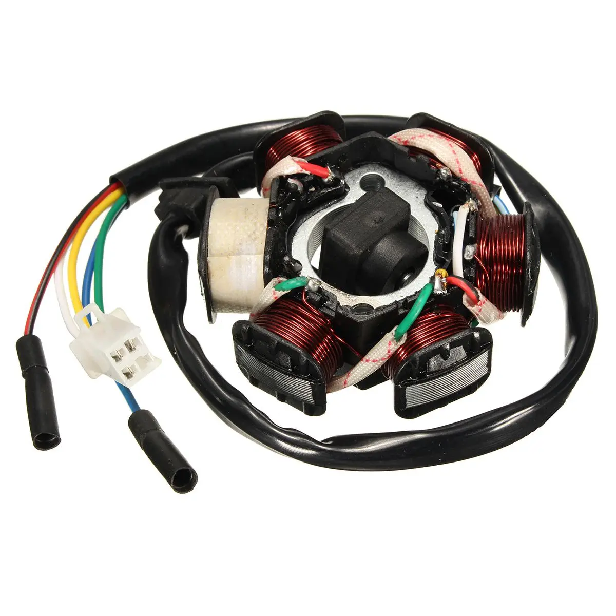 

Motorcycle Diet Bike Generator Coil 6 Pole Generator Coil Stator Plate Magneto 90cc 110cc 125cc 4-stroke for Suzuki GY6-125