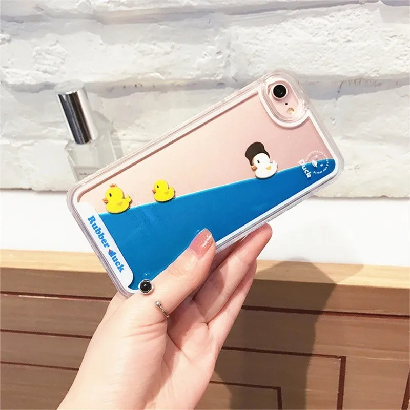 Luxury Liquid Quicksand TPU All Inclusive Soft Edge For Iphone 6 6s Plus Cartoon Animal For IPhone 7 8 Plus X Phone Back Case