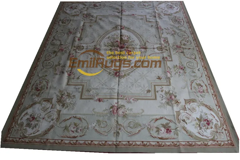 Античный Французский Aubusson Подушка Реверсивный ковер гостиной прямоугольный ковер турецкие ковры