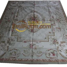 Античный Французский Aubusson Подушка Реверсивный ковер гостиной прямоугольный ковер турецкие ковры