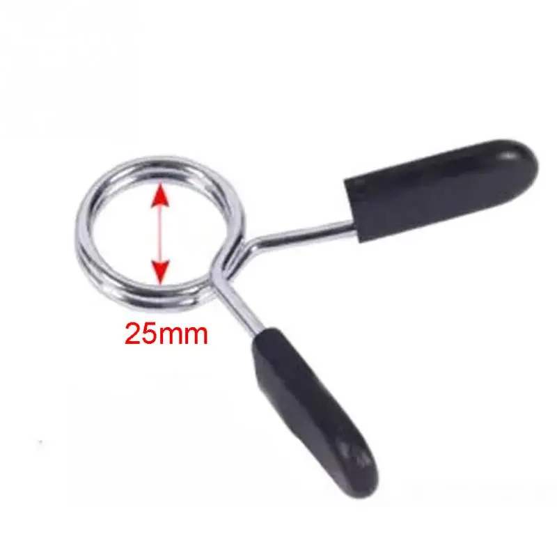 2Pcs 25mm Spring Collars Barbell Gym Clip With Comfort Grip Dumbbell Cast Iron Spring Clip Collars Fitness Sport Accessories~ 2Pcs 25mm Spring Collars Barbell Gym Clip With Comfort Grip Dumbbell Cast Iron Spring Clip Collars Fitness Sport Accessories~