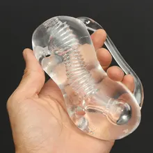 Meselo Hot Transparent Silicon Pussy Masturbation For Man Sex Products Adult Stimulate Delay Ejaculation Toys Silicone Vaginal