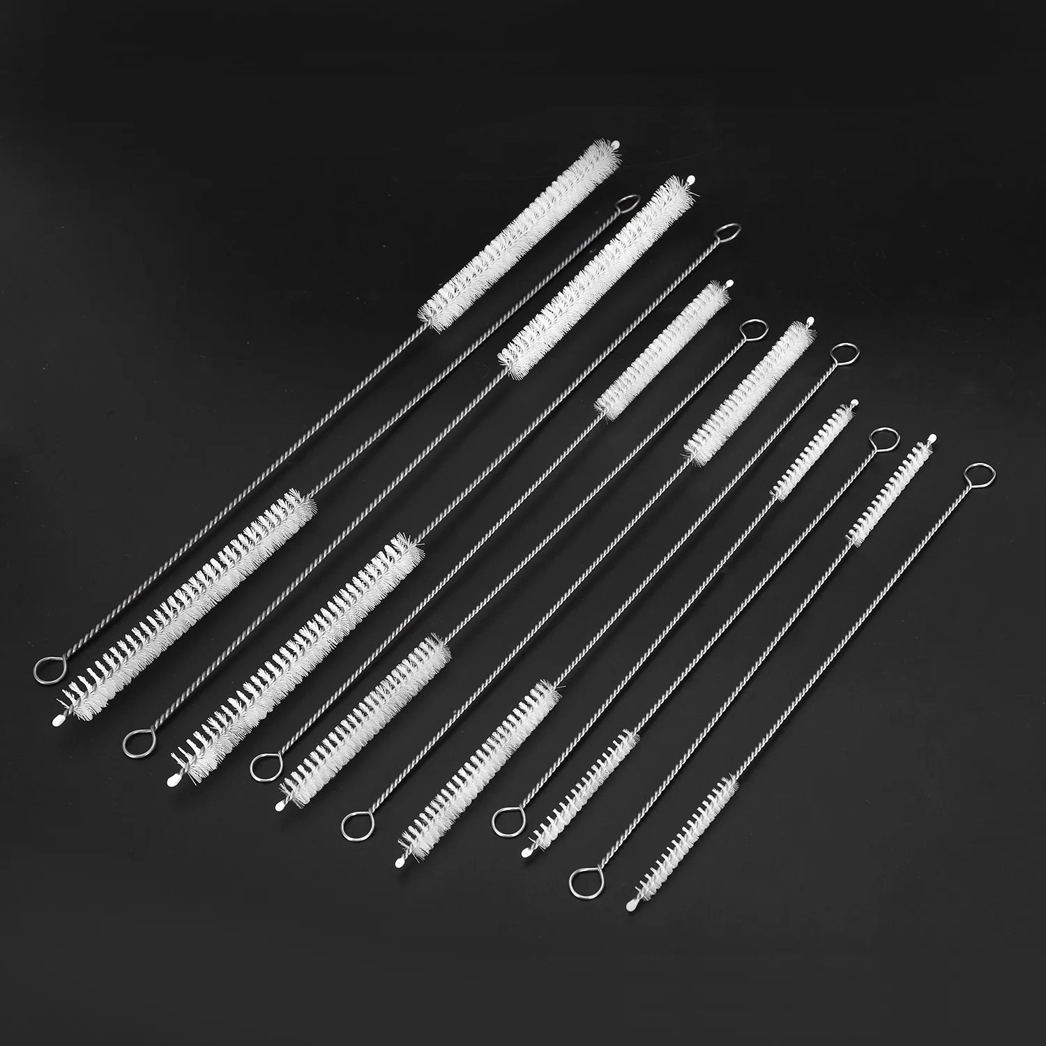 12-Piece Drinking Straw Cleaning Brush Straw Cleaner 12inch 10inch 8inch Bendable Cleaning Brush for Multiple Size Str