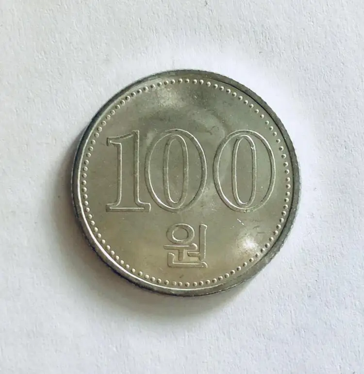 Северная Корея 100 год выиграла оригинальную монету UNC 2005 км #427 1 шт. мировая Азия