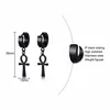 ANKH HUGGIE EARRINGS STAINLESS STEEL EGYPTIAN CROSS DROP EARING FOR MEN WOMEN EGYPT JEWELRY 2