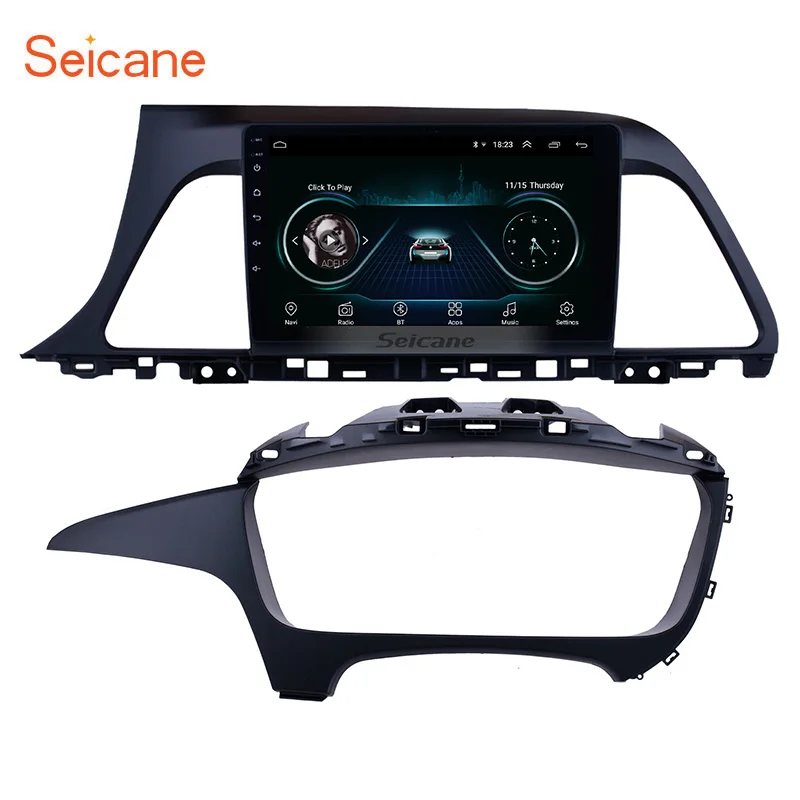 Seicane 9 &quotAndroid 8 1 1080P сенсорный экран автомобильное радио для 2015 2016 2017 Hyundai Sonata 2Din WIFI