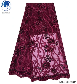 

BEAUTIFICAL latest lace fabric cheap lace fabric wholesale african french lace fabric high quality 2019 for lady ML35N66