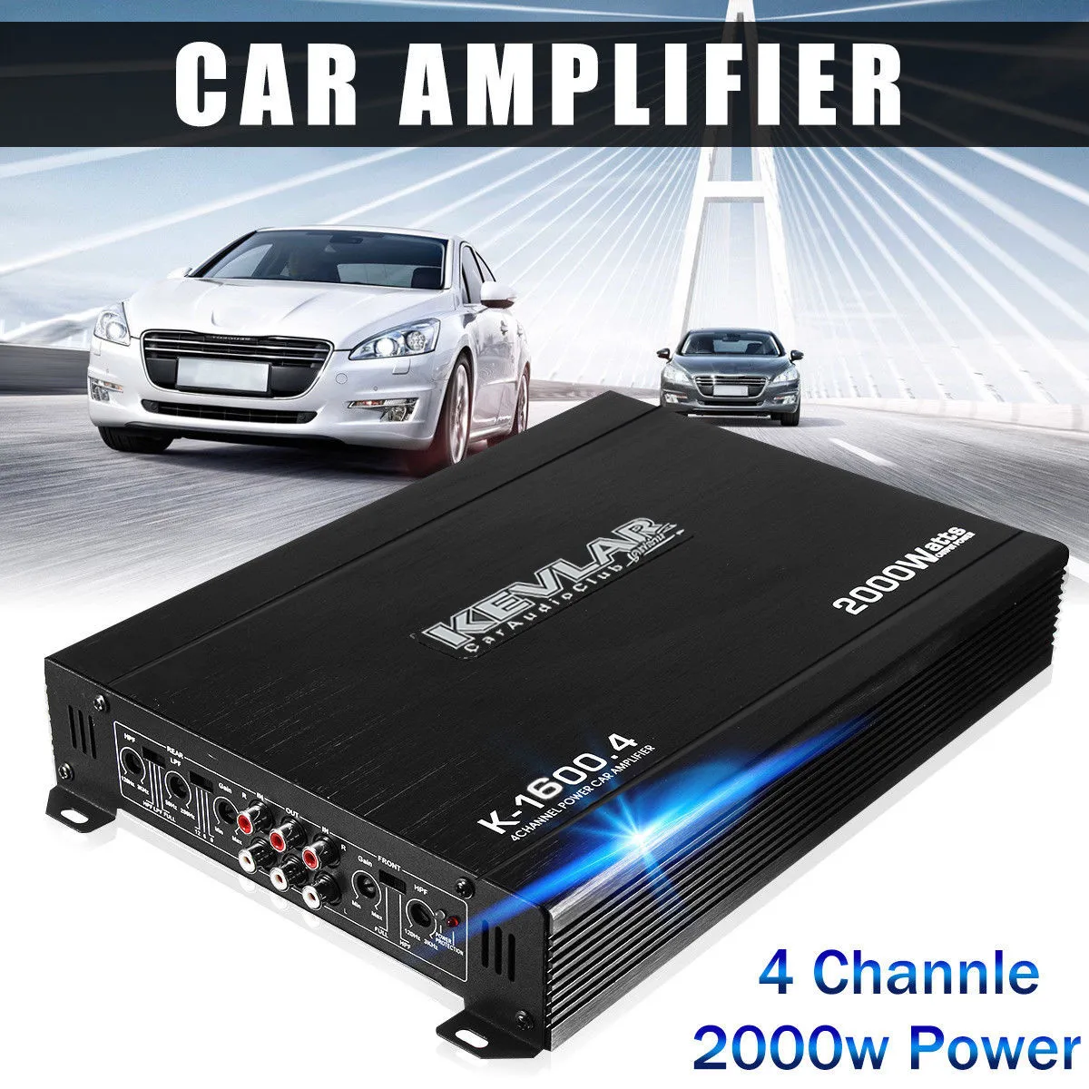 

4 Channel Car Amplifier Audio 2000w 12dB High Power Car Amplifiers High Power