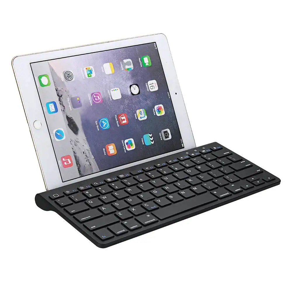 

JP139 78 Key Ultra Thin bluetooth Wireless Keyboard with Retracable Tablet Support For iOS/Android/Windows Wireless Keyboard