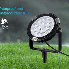 [Seven Neon] DC110V-240V 9 Вт RGB+ CCT светодиодный садовый фонарик с защитой от воды IP65 затемнения 16 миллионов lightsubordinate лампа/путь/садовый свет