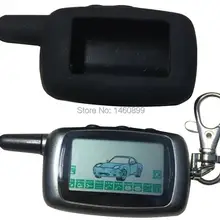 A9 de 2 LCD llavero para mando a distancia + A9 funda de silicona para dos forma de sistema de alarma para coche Twage Starline A9 clave Fob de cadena