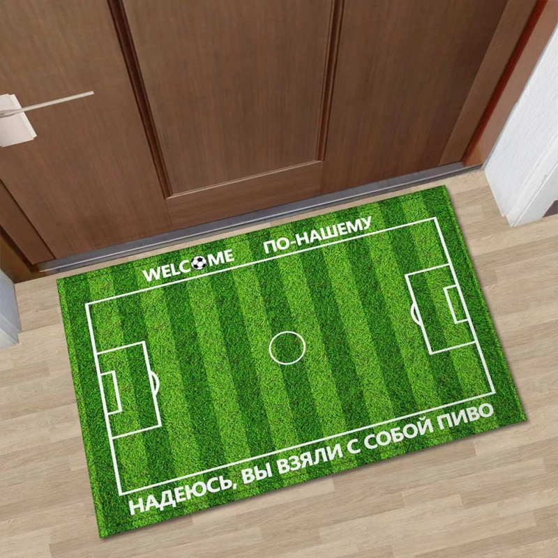 Modern Doormats Anti slip Door Floor Mat Bathroom Carpet Football