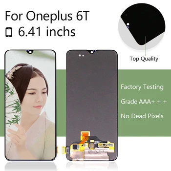 

for Oneplus 6T LCD Display with Touch Screen Digitizer Assembly for Oneplus 6T Pantalla Panel 6.41 inch Free Shipping