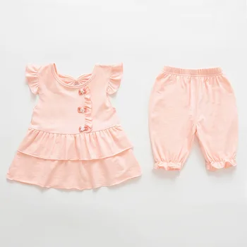 

Summer Fashion Girl Clothes Baby T Shirt Shorts 2pcs/sets Infant Clothing Toddler Cotton Garment Kid Costume Children Tracksuits