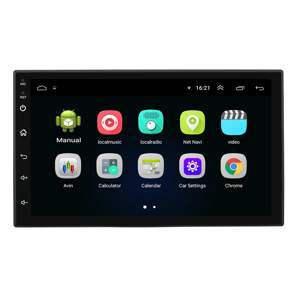 

7 Inch for Android 8.1 System 16G Memory Touched Screen HD Car Bt MP5 Player Universal GPS Navigation WIFI 4 cores x1.3G 2019