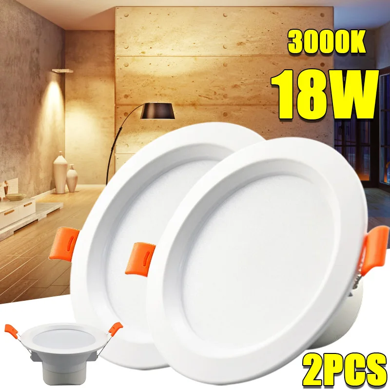 

10Pcs Warm White Indoor LED Spotlight Bulbs Round Recessed Lamps GU10 5W Lamp LED with Five Beams for Home Hotel