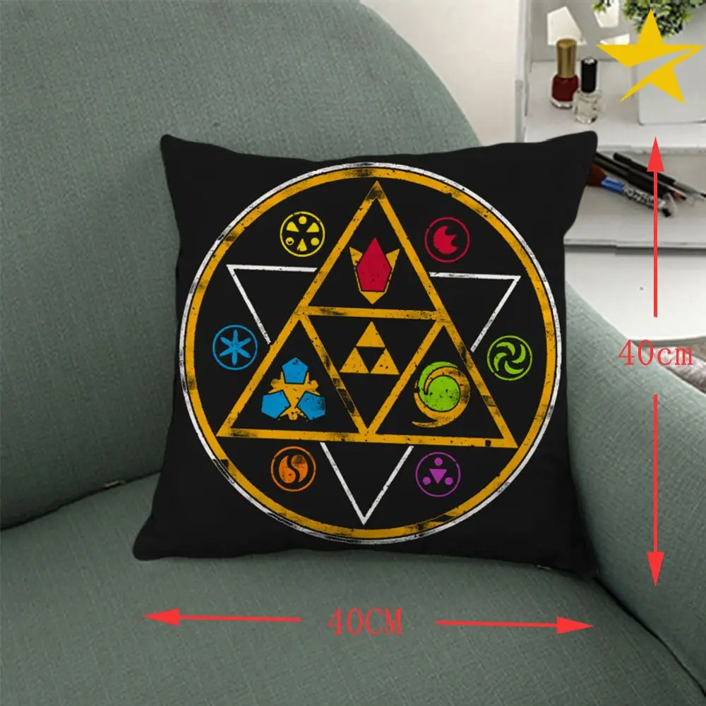 

Suncomics 40*40cm Hot Game The Legend of Zelda Cushion Dakimakura Home Car Cover Costume Pillow Case Slip Tick Customizable Gift