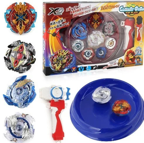 

Bayblade new 4PCS Boxed bayblade Beyblade Burst 4D Set With Launcher Arena Metal Fight Battle Fusion Classic Toys Original Box