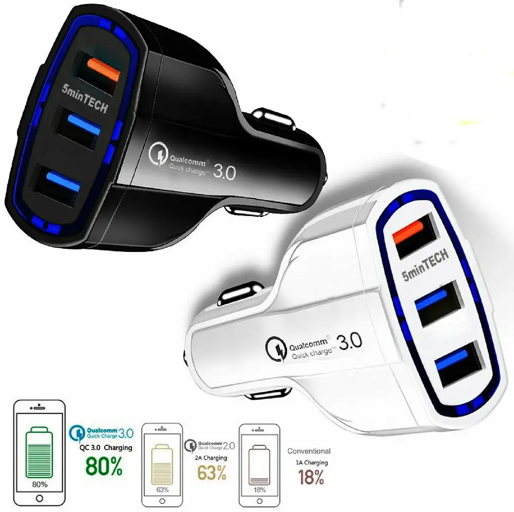 EastVita Quick Charge 3 0 зарядное устройство QC (3 порта) USB (16W / 5 9 12V 3.2A) Мобильный телефон