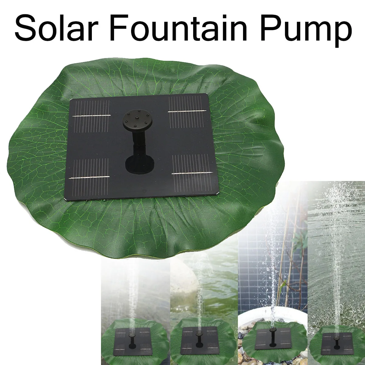 

8V 1.6W 180L/h Floating Solar Power Fountain Panel Kit Garden Water Pump for Birdbath Pool Watering Wide Irrigation Pumps