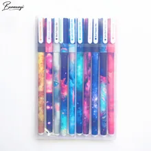 10 шт./компл. Star Sky гелевые ручки набор с подарочной коробкой Kawaii школьные принадлежности офисные канцелярские милые ручки канцелярские гелевые чернильные ручки подарки