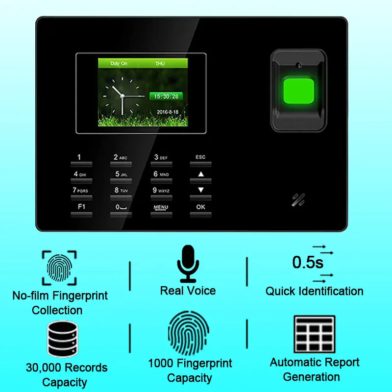 Eseye посещаемость времени биометрическая система посещаемости TCP/IP USB считыватель отпечатков пальцев управление доступом офисные часы работника устройства