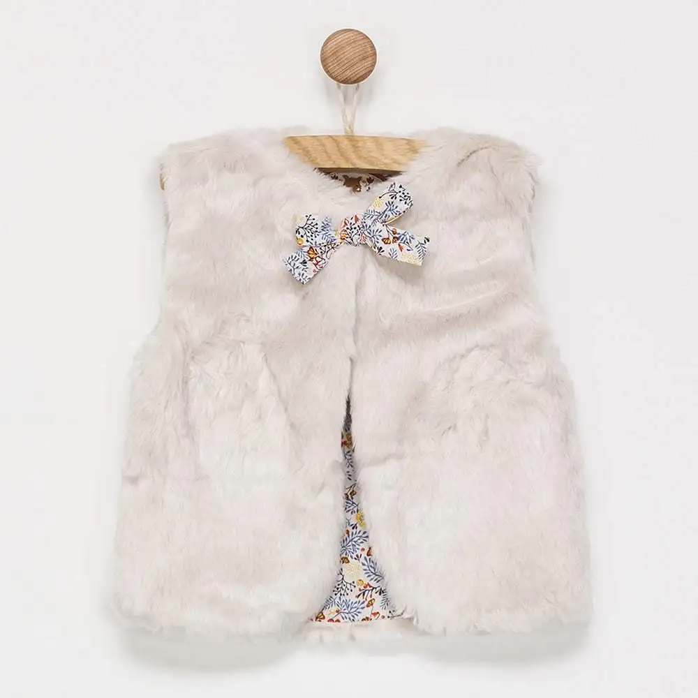 France Style Infant Baby Girl winter clothes Newborn Spring And Autumn Vest Jacket pink color sleeveless Party Dress 3 - 24m