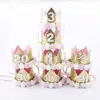 Taoup 1pc One First Birthday Party Hats 1st 2nd 3rd Crown Birthday Hats Number One Party Decors Kids Accessories Newborn Child ► Photo 2/6