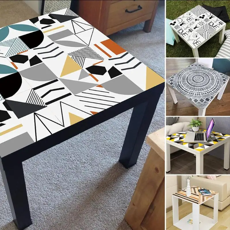 

Waterproof Geometric Table Decals Desk Self-adhesive Stickers Decor Ornaments Home Decoration Accessories