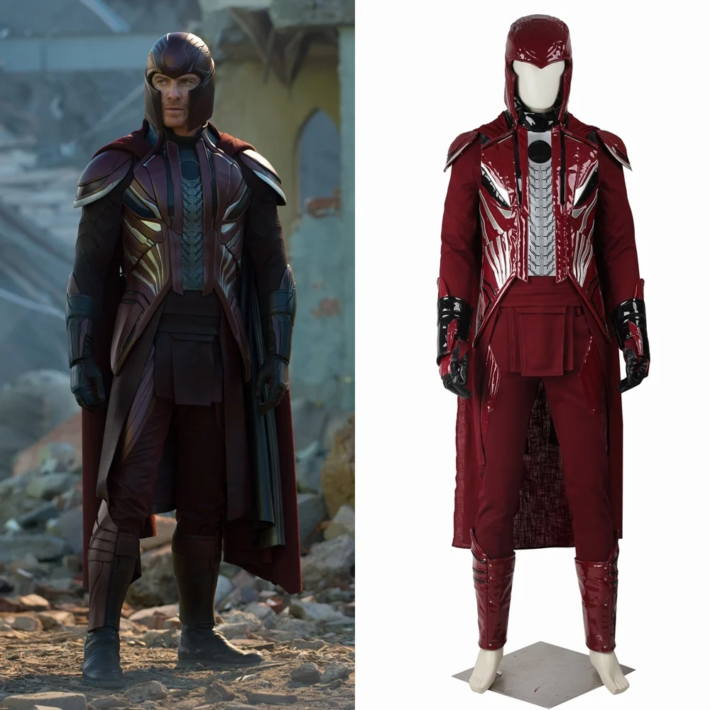 X Men Apocalypse Erik Lensherr Magneto костюм для косплея наряд на Хэллоуин| |