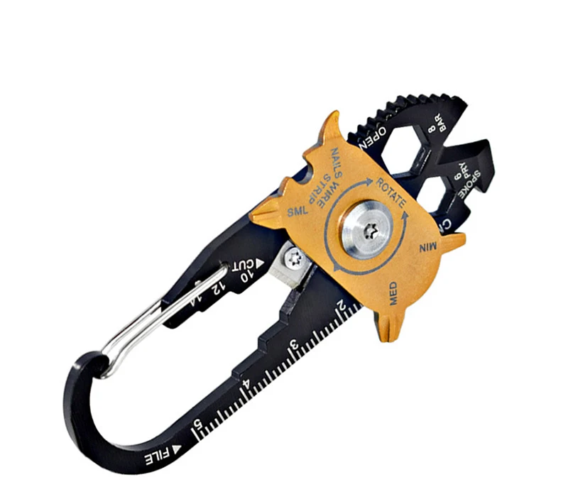 

20-in-1 Safety outdoor multi-function combination tool EDC outdoor portable gadget portable EDC portable keychain camping