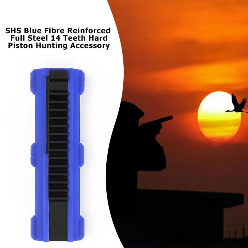 

Lightweight SHS Blue Fibre Reinforced Full Steel 14 Teeth Piston For Airsoft M4 AK G36 MP5 Gearbox Tactical Hunting Accessories