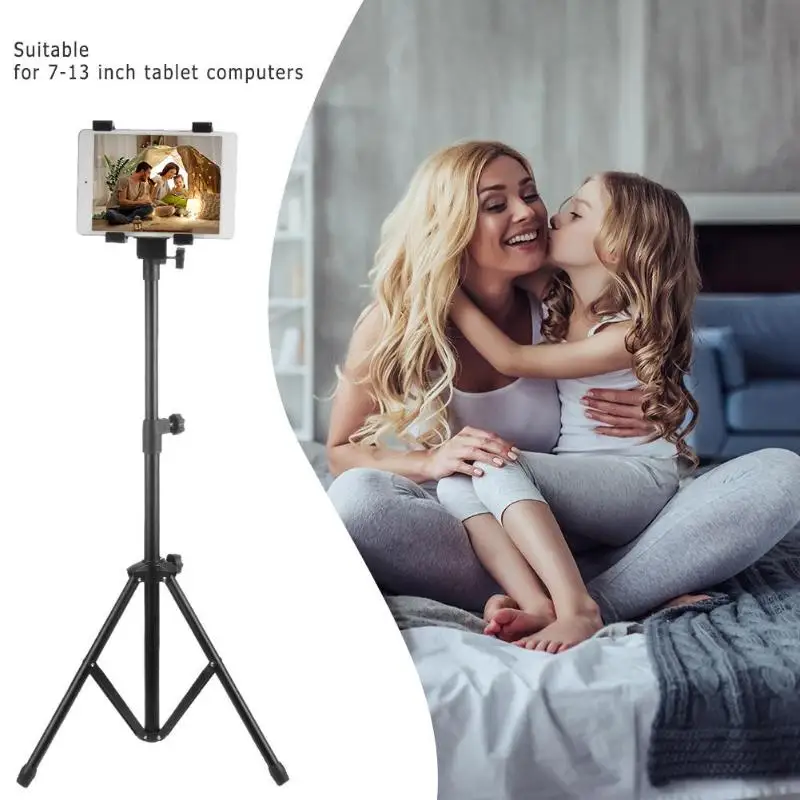 Дешево Держатель для планшета штатив регулируемый штатив напольная подставка гибкий держатель для планшета кронштейн стойка для нот крепление по...