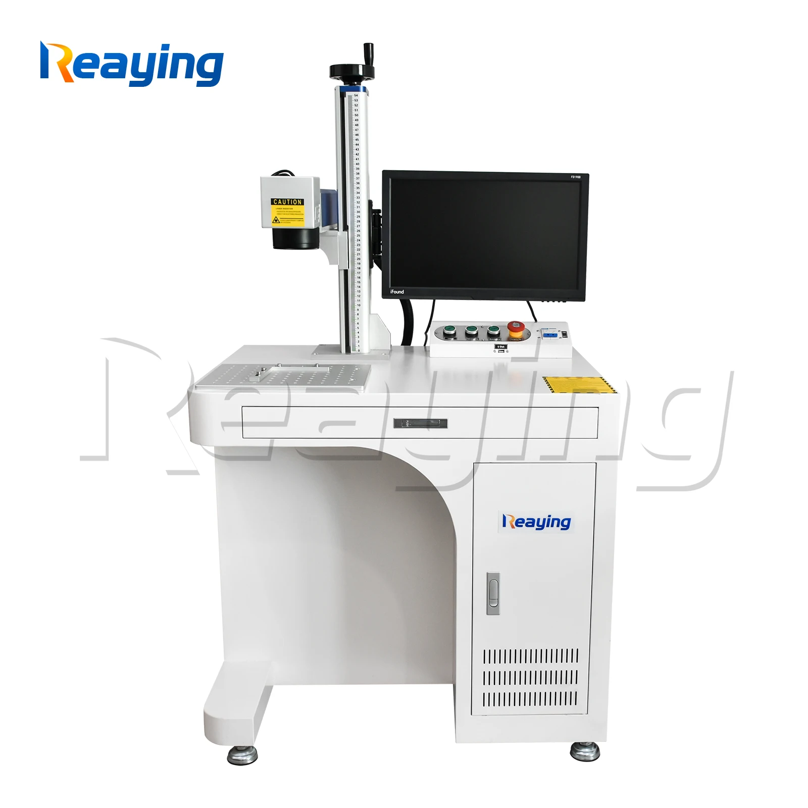 

30w fiber laser marking machine metal laser engraver sino lens Raycus source