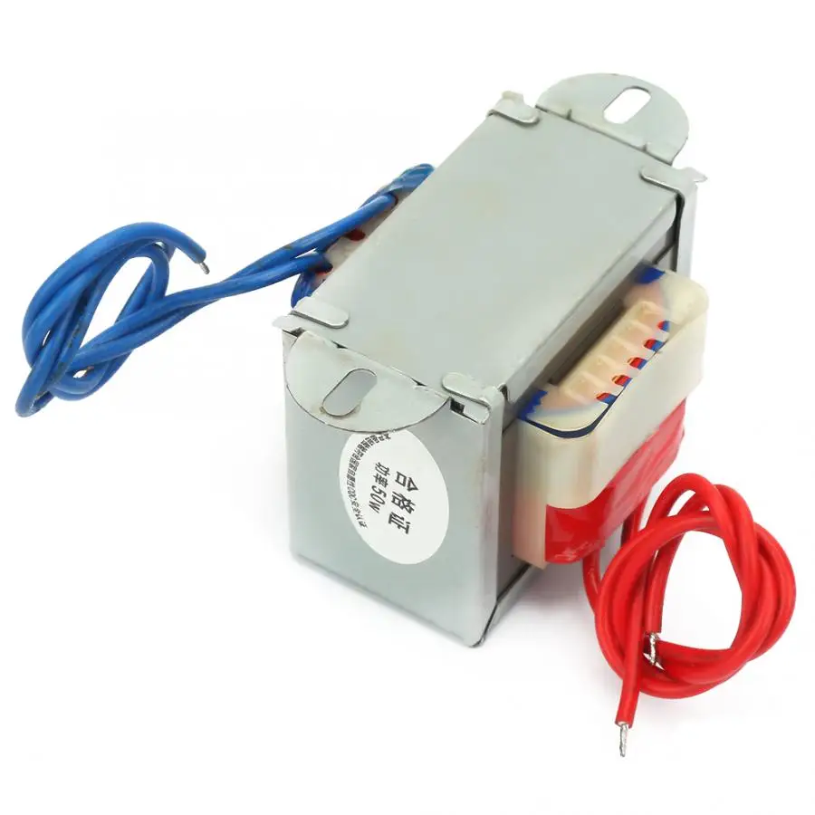 

High Voltage Transformer Inverter Transformer 220V-24V 50W 50Hz Low Frequency Isolation Single Power Transformer EI Type Core