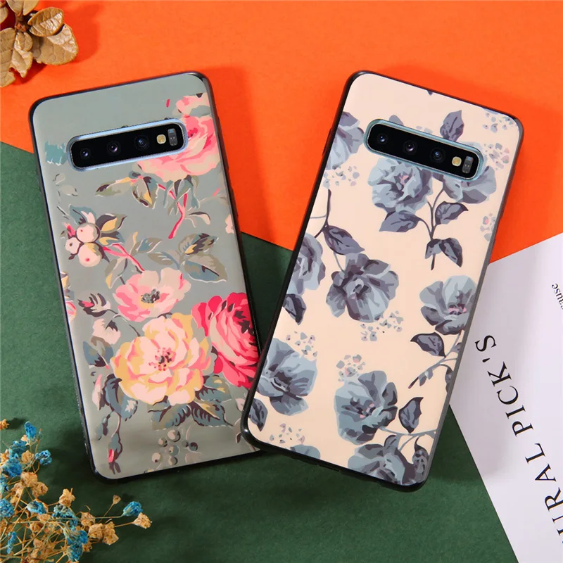 Чехол Lovebay для телефона samsung Galaxy S8 S9 Plus S10 Lite винтажный красивый цветочный лист