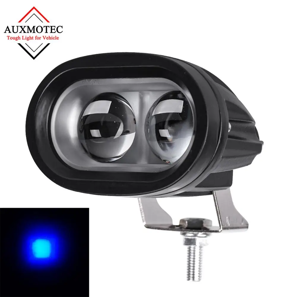 

1pcs 12W 4D Spot Blue Led Driving Work Warning Light for Forklift Truck ATV UTV Warehouse 12V 24V 60V Focused Offroad Driving