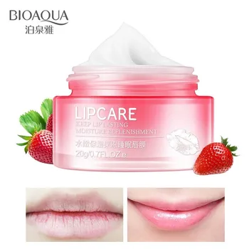 

BIOAQUA Strawberry Lip Sleeping Hydrating Repairing Elasticity Moisturizer Nourish Natural Lips Wrinkles Plumper Skin Care