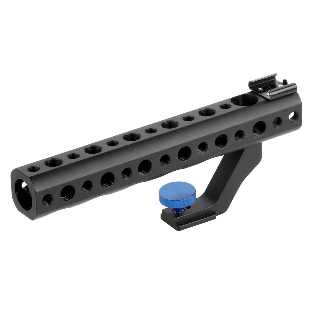 

DSLR Camera Quick Release Top Handle 28mm with Hot Shoe 1/4" 3/8" for DSLR Cage Rig Low Angle Shot for Sony A6500 GH5 G85 A7RIII