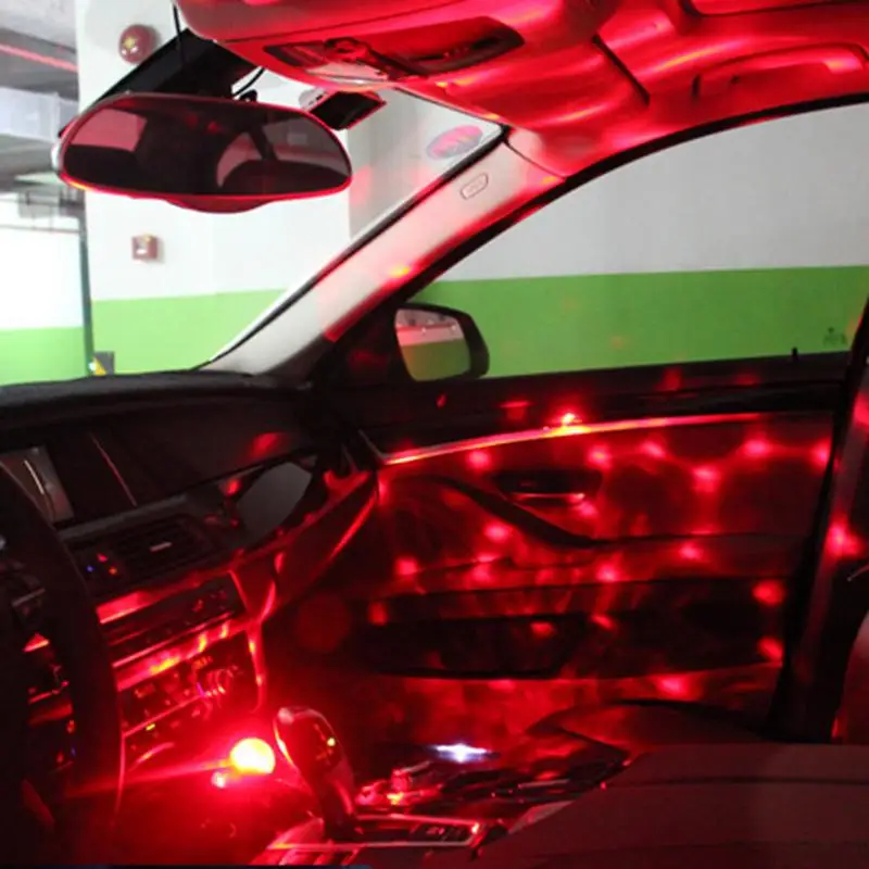 LED Car USB Sound Control Lamp Indoor Music Decoration Light DJ RGB Mini Colorful Atmosphere with Flashing Lights|Сигнальная лампа| |