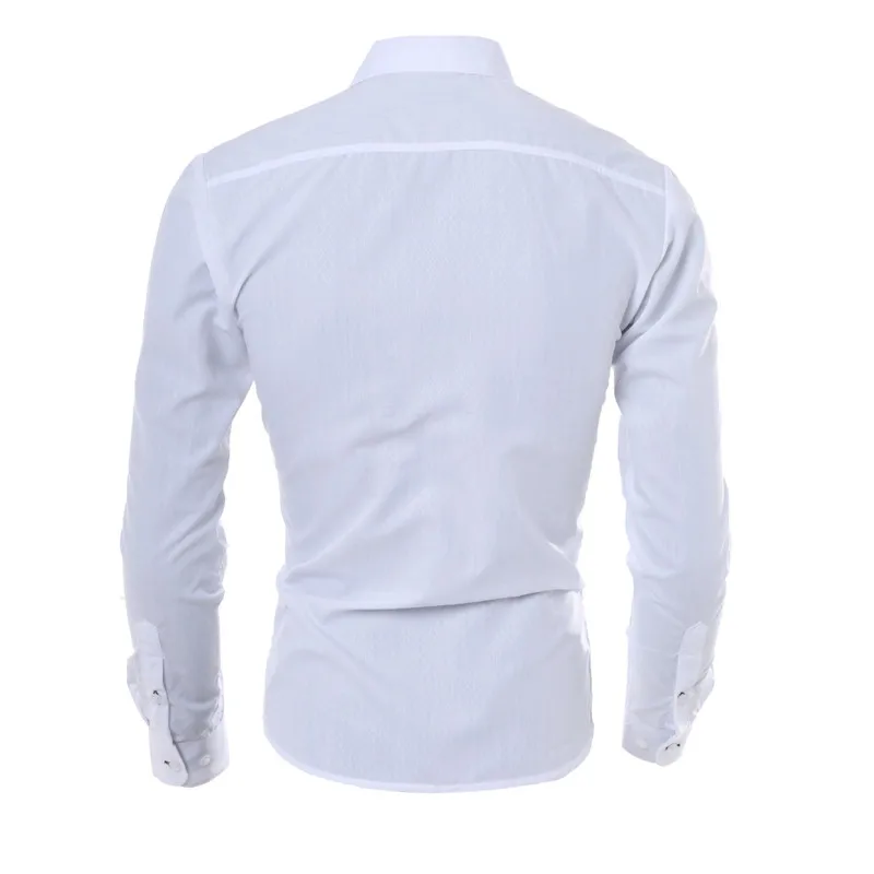 5XL Plus Size Brand-clothing Cotton Mens CIOTHING Solid Soft Men Shirt Long Sleeve Mens Shirts Casual Slim Fit Hot Sale