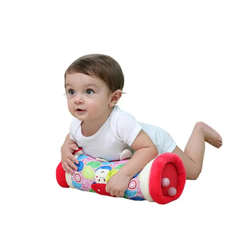 

Newborn Baby Multifunction Crawling Roller Toddler Toys Infant Fitness Sport Soft Stuffed Plush Toys Music Teether