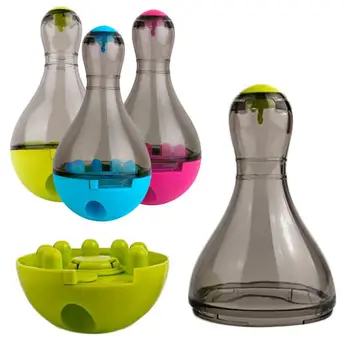 

Dog Food Dispenser Ball Toy Fun Interactive Roly-Poly Toy Ball for Small and Medium Dogs Cats